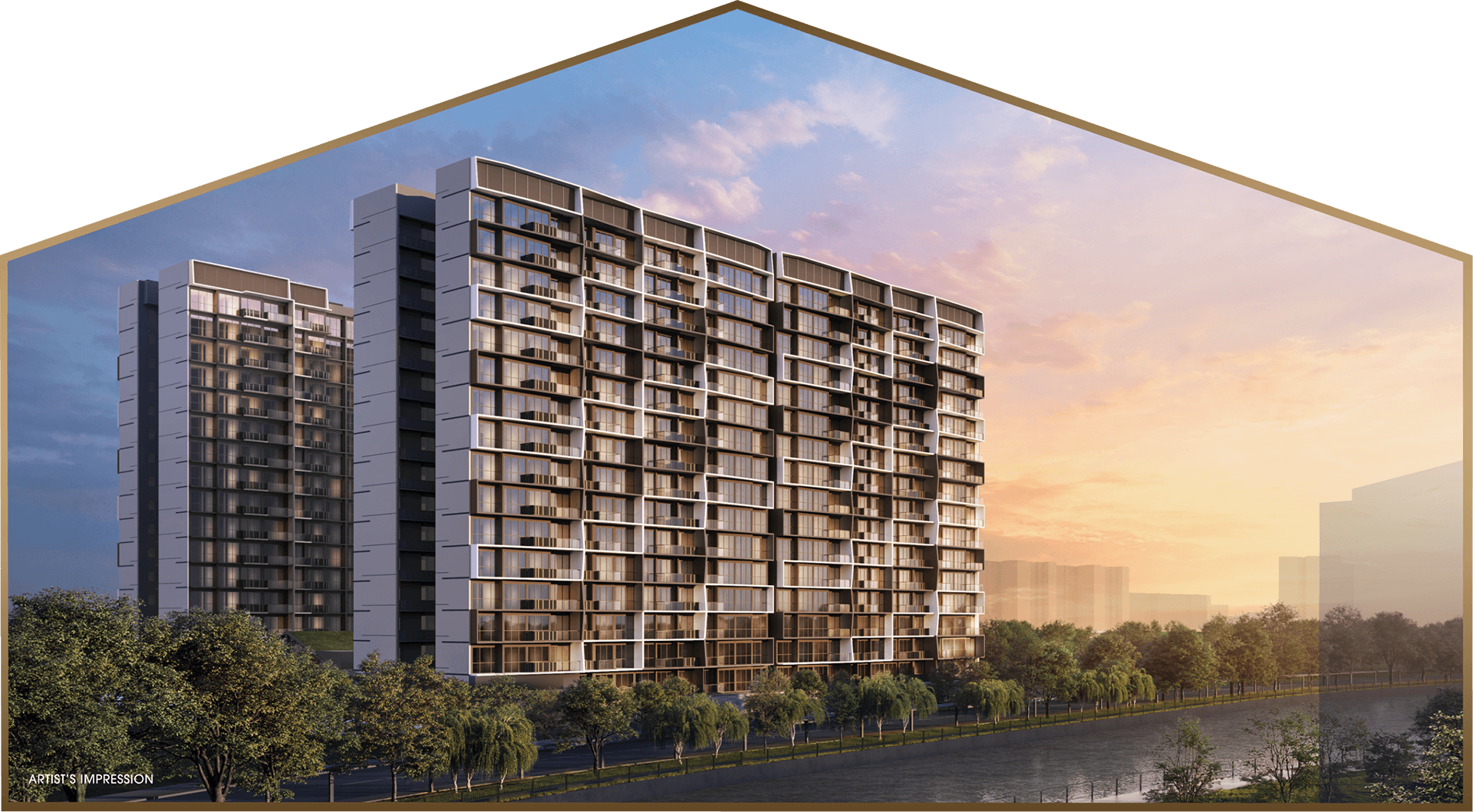 Lucerne Grand location overview with Jurong Lake and surrounding landmarks