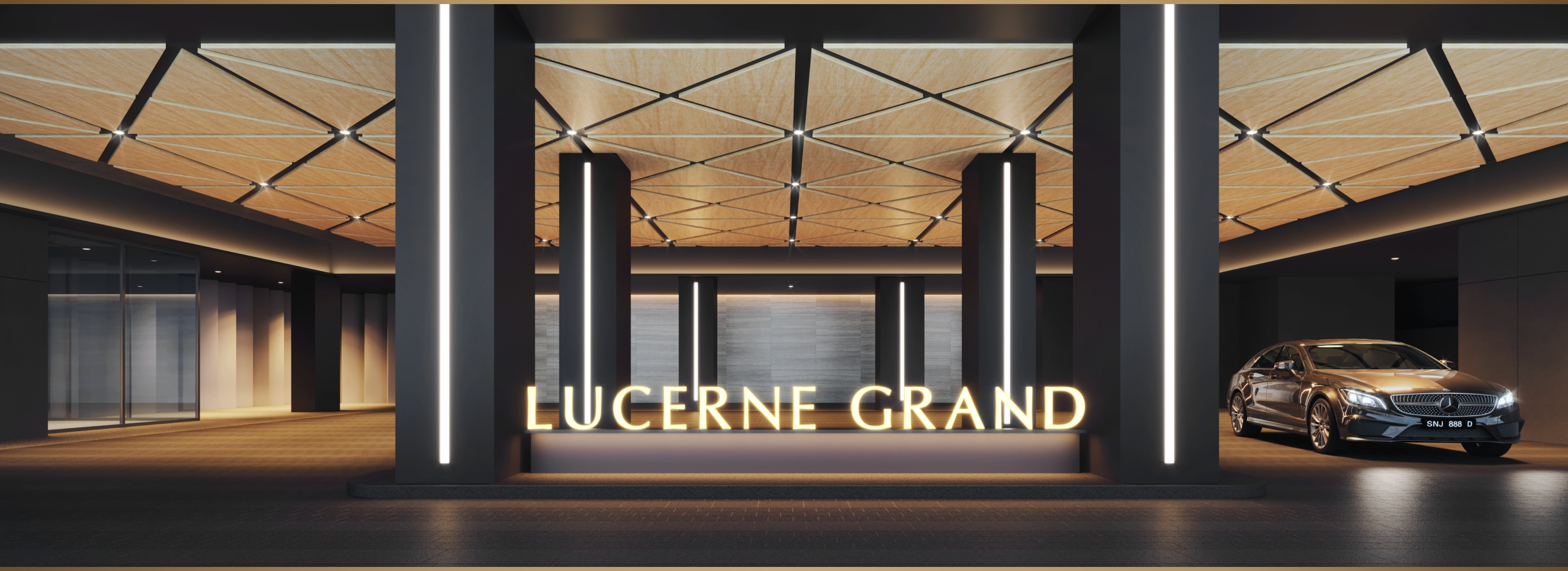 Sophisticated arrival spaces at Lucerne Grand