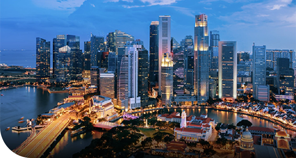 Marina bay financial district