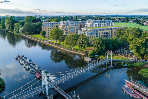 Relaxed London Living at Teddington Riverside: Modern Residential District with Community and Culture